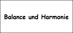 Artikel zu Balance und Harmonie